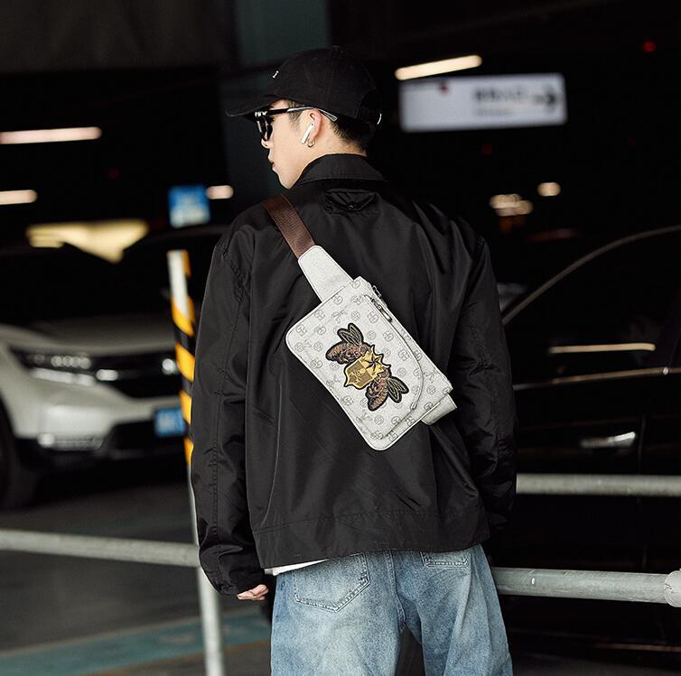 Factory wholesale men bag exquisite embroidery fashion pockets street fashions printing mens and women Messenger bags outdoor leisure handbag, Grey
Factory wholesale men bag exquisite embroidery fashion pockets street fashions printing mens and women Messenger bags outdoor leisure handbag, Grey