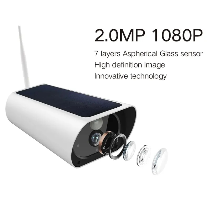 JN-Y9 Solar Panel Battery 1080P IP Camera Wifi Sloar CCTV Wireless Security Outdoor Indoor Waterproof Full HD Surveillance PIR Detection