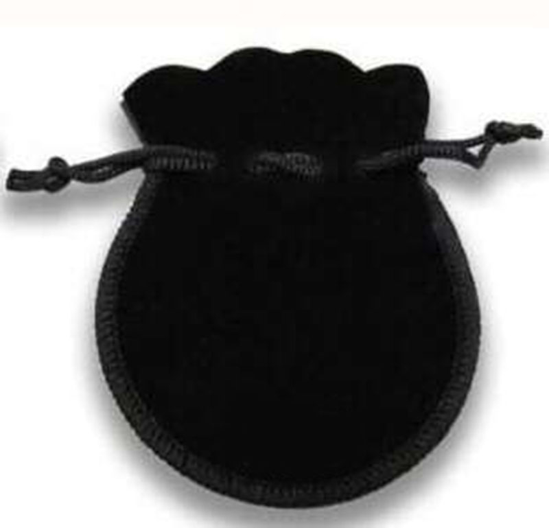 100 Pcs 7cm*9cm Black Red Wedding Favor Velvet Cloth Bags with Drawstring Jewelry Gift Bags for Party, Jewelry, Festival, Makeup Bags
