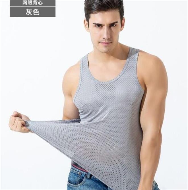 mens ice silk mesh vest fitness hurdle slimming breathable sports bottoming shirt summer thin, White;black
mens ice silk mesh vest fitness hurdle slimming breathable sports bottoming shirt summer thin, White;black