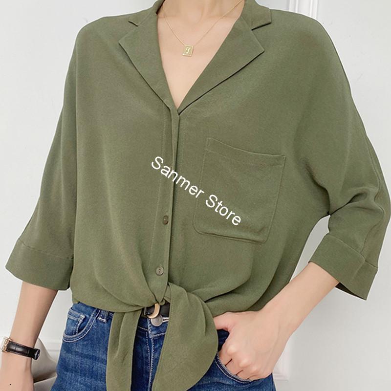 2021 New 100% De Seda Blusa Feminina Entalhado Manga Trs Quartos Nico Bolso Atada Hem Slida Simples Escritrio Senhora Camisa Com Botes Vero, Black
2021 New 100% De Seda Blusa Feminina Entalhado Manga Trs Quartos Nico Bolso Atada Hem Slida Simples Escritrio Senhora Camisa Com Botes Vero, Black