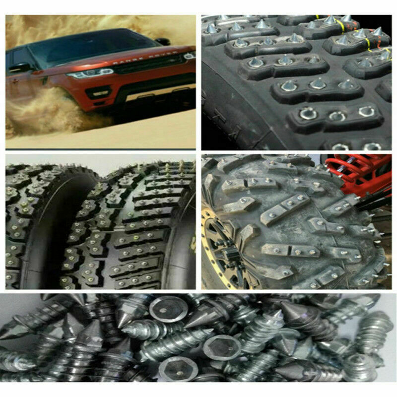 10Pcs Car Alloy Studs Anti-Slip Screws Nails Auto Motorcycle Bike Truck Off-road Tyre Anti-ice Spikes Snow Sole Tire Cleats