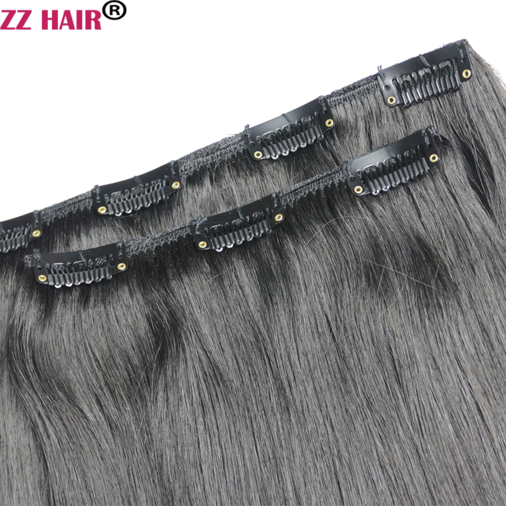16 - 28 inches 80g-200g 100% Brazilian Remy Human Hair Extensions 2Pcs Set 1x20cm 1x15cm Two Pieces Natural Straight