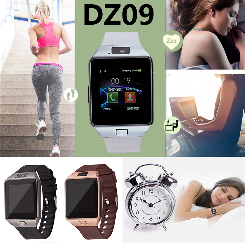 Smart Watch DZ09 Wristband SIM Intelligent Sport Watches Answer Call Sleep Monitor Camera Record Puss Meassege Pedometer Human Concern for Android IOS Cellphones
Smart Watch DZ09 Wristband SIM Intelligent Sport Watches Answer Call Sleep Monitor Camera Record Puss Meassege Pedometer Human Concern for Android IOS Cellphones