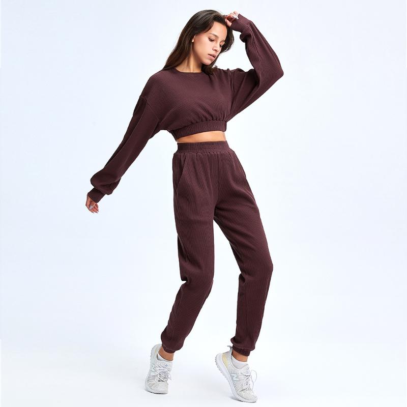 Yoga Outfit High Waist Women Set Two Piece Sport Suit Gym Clothing Female Clothes Push Up Loose Pants Long Sleeve Top Crop
Yoga Outfit High Waist Women Set Two Piece Sport Suit Gym Clothing Female Clothes Push Up Loose Pants Long Sleeve Top Crop