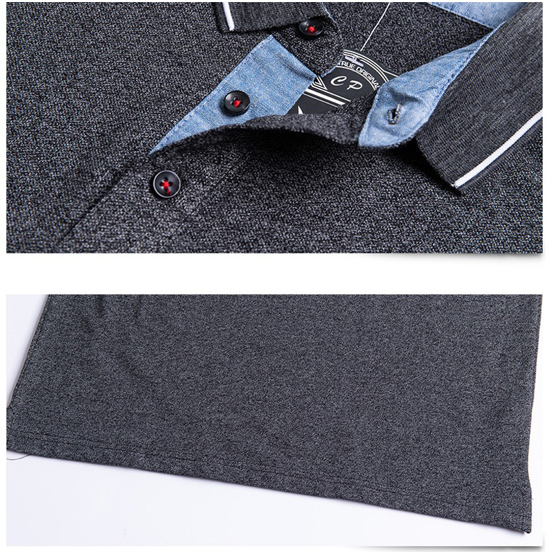 Men Polo Shirt Cotton Autumn Winter comfortable Slim fit Shirt Long Men Polo Shirts Leisure Shirts Male 5XL Plus Size 210308