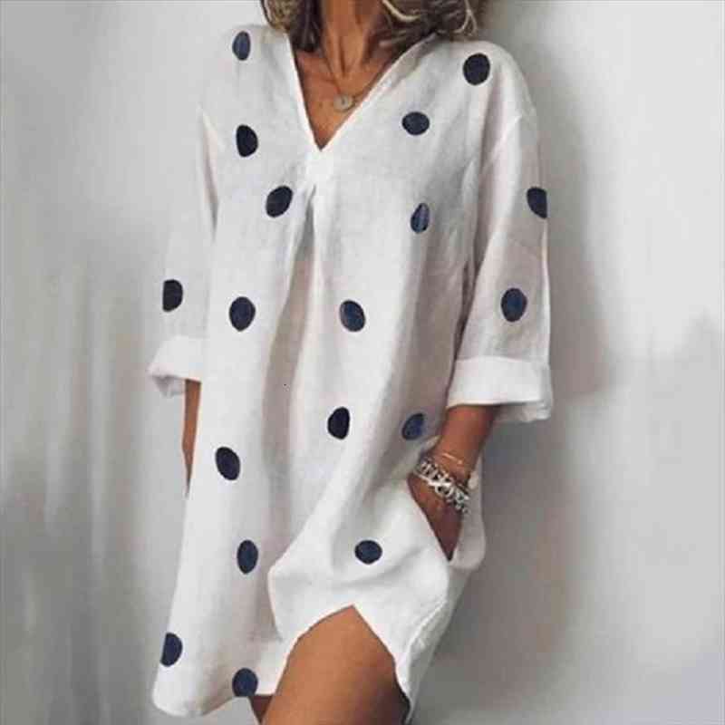 Summer Dot Print Mini Womens Dress Vintage V Neck Long Sleeve Female Dresses Fashion Casual Loose Office Lady, Black;gray
Summer Dot Print Mini Womens Dress Vintage V Neck Long Sleeve Female Dresses Fashion Casual Loose Office Lady, Black;gray
