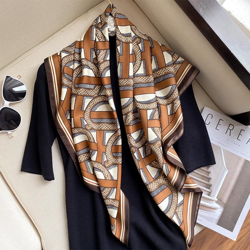 Scarves Twill Scarf Women Luxury Fashion Satin Silk Feeling Headscarf Hijab Foulard Iuxe Bandana Femme Headband Headwraps, Blue;gray
Scarves Twill Scarf Women Luxury Fashion Satin Silk Feeling Headscarf Hijab Foulard Iuxe Bandana Femme Headband Headwraps, Blue;gray