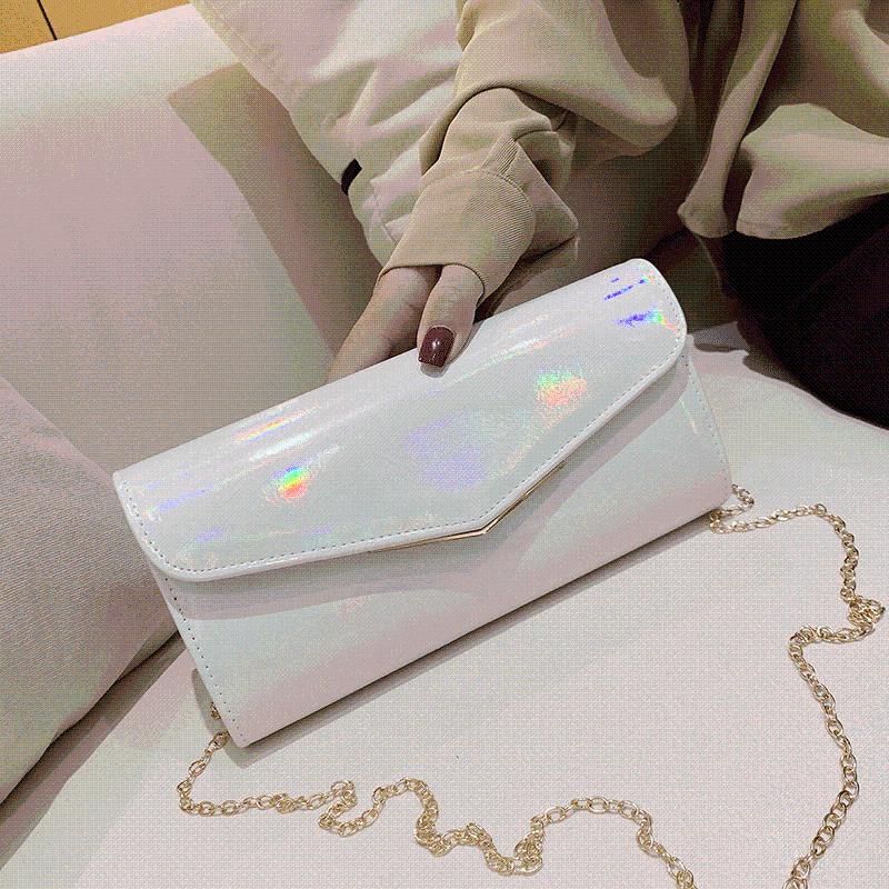 Laser Square Crossbody Bag 2021 Spring Fashion New High quality PU Leather Women's Designer Handbag Chain Shoulder Messenger Bag, Black
Laser Square Crossbody Bag 2021 Spring Fashion New High quality PU Leather Women's Designer Handbag Chain Shoulder Messenger Bag, Black