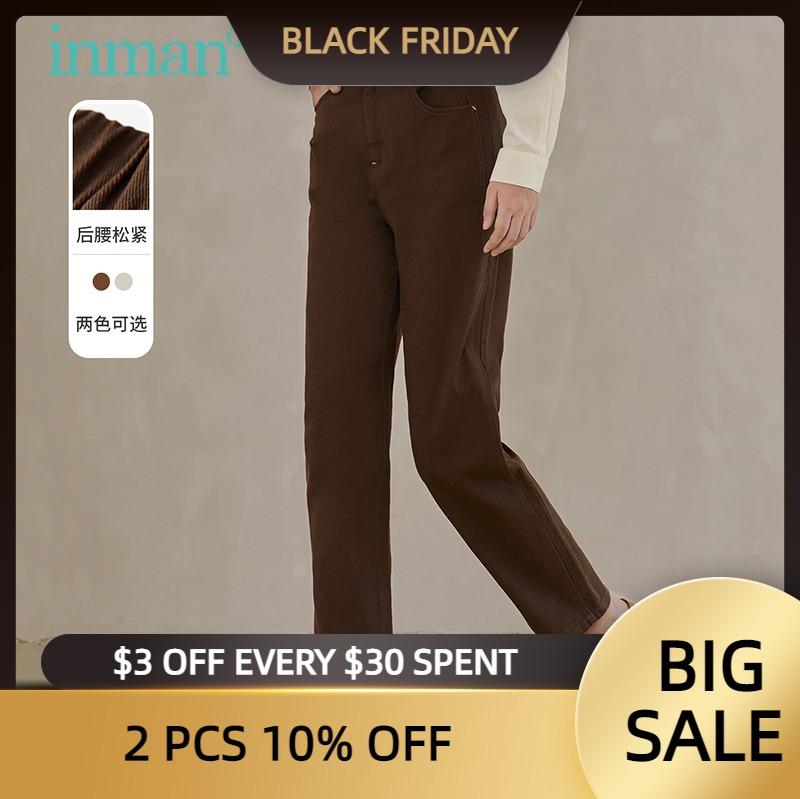 Women's Pants & Capris INMAN Autumn Casual Women Minimalist Style Elastic Back Waist Design Pure Color All-Match Female Trousers, Black;white
Women's Pants & Capris INMAN Autumn Casual Women Minimalist Style Elastic Back Waist Design Pure Color All-Match Female Trousers, Black;white