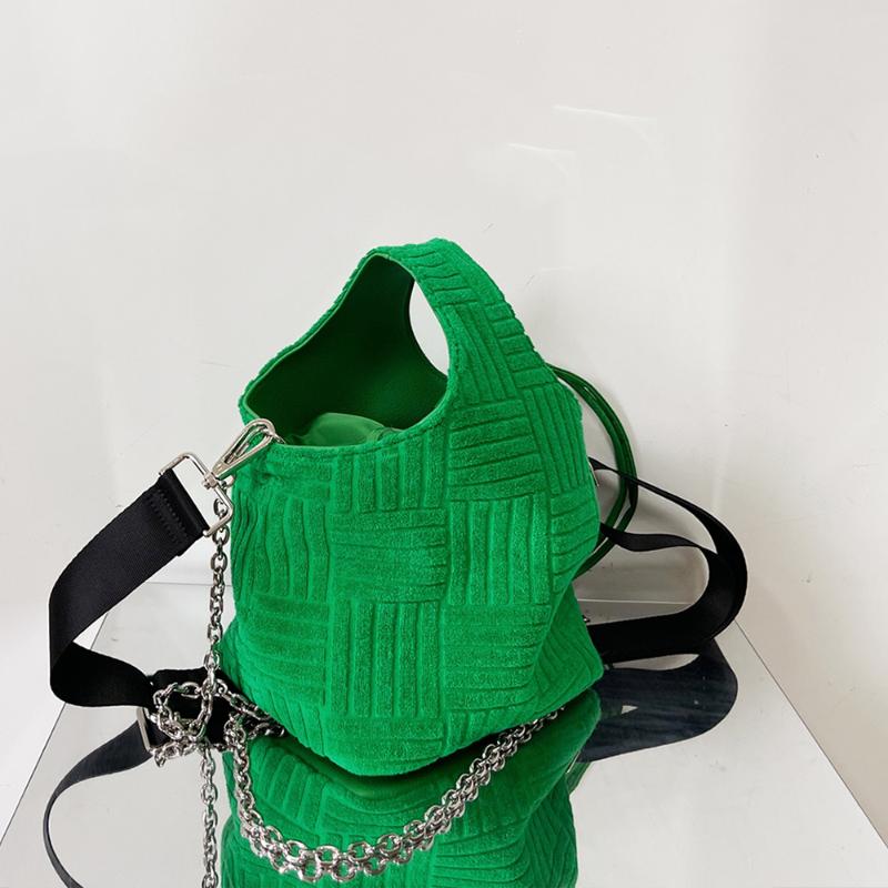 Evening Bags Fashion Towel Bucket Bag Designer Drawstring Shoulder Brands Chains Crossbody For Women Small Wrist Ladies Handbags, Green
Evening Bags Fashion Towel Bucket Bag Designer Drawstring Shoulder Brands Chains Crossbody For Women Small Wrist Ladies Handbags, Green
