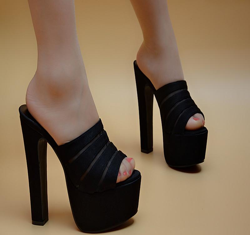 Slippers 15cm Summer Sandals And Super High Heel Thick Women Shoes Waterproof Platform, 303-31 black
Slippers 15cm Summer Sandals And Super High Heel Thick Women Shoes Waterproof Platform, 303-31 black