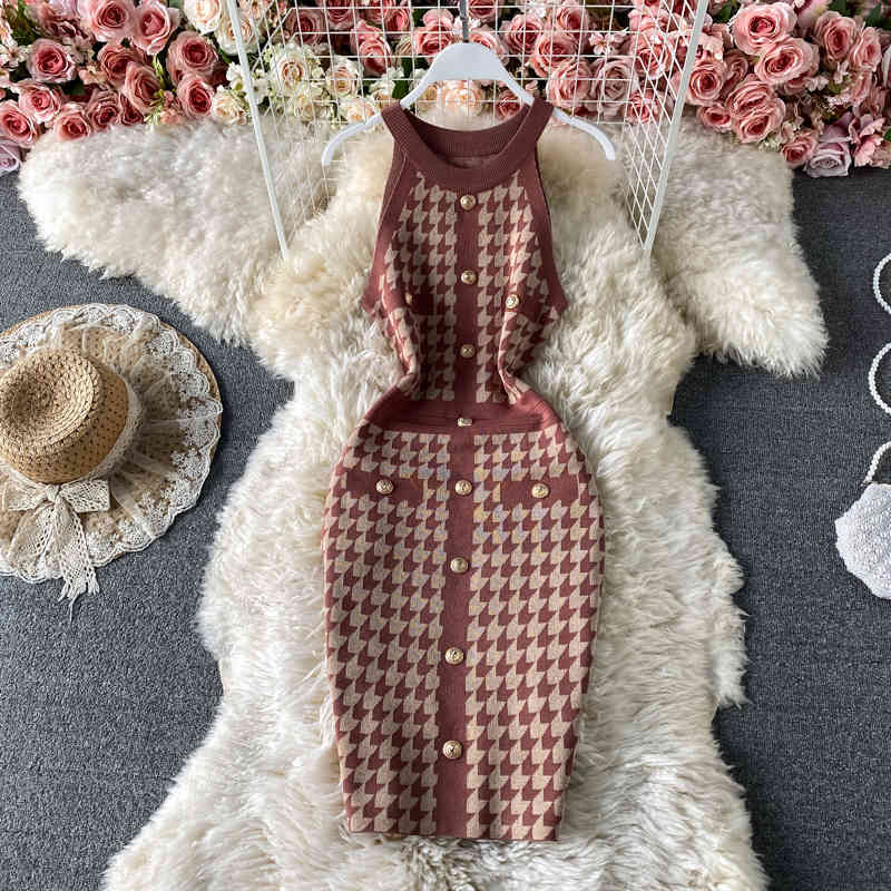 Summer Thin Houndstooth Knitted Dress Sexy&Club Strapless Slim Bodycon Sheath Knee-length Sweater Trendy 210525, Black
Summer Thin Houndstooth Knitted Dress Sexy&Club Strapless Slim Bodycon Sheath Knee-length Sweater Trendy 210525, Black
