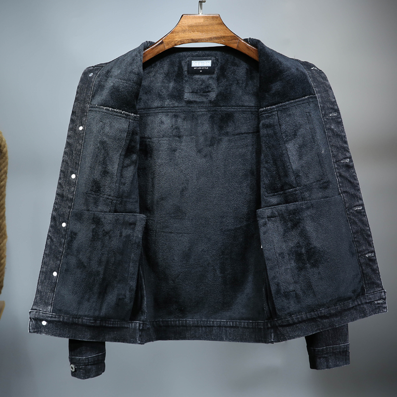 2021 New Men's Denim Warm Winter Casual Bomber Male Korean Style Cowboy Jacket Fashion Fleece Vintage Clothing Men Gray Jean Coat O9rx, Dark grey
2021 New Men's Denim Warm Winter Casual Bomber Male Korean Style Cowboy Jacket Fashion Fleece Vintage Clothing Men Gray Jean Coat O9rx, Dark grey