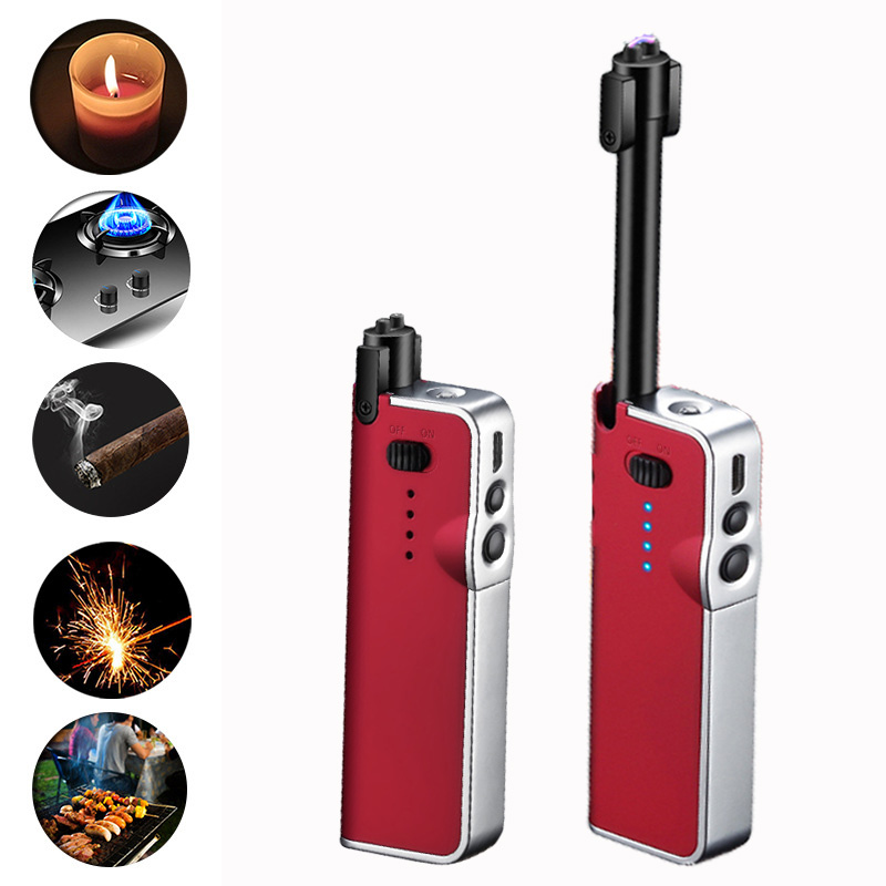 Teescopic Arc Torch ighter USB Rechargeabe Fameess Windproof ighter Eectric ighter Cigarette Accessories Gadgets for Men
Teescopic Arc Torch ighter USB Rechargeabe Fameess Windproof ighter Eectric ighter Cigarette Accessories Gadgets for Men