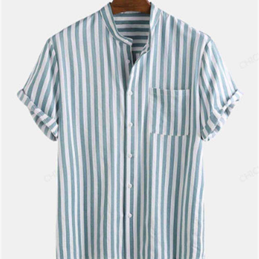 Large shirt stripe printed men's summer new casual Lapel short sleeve loose, White;black
Large shirt stripe printed men's summer new casual Lapel short sleeve loose, White;black