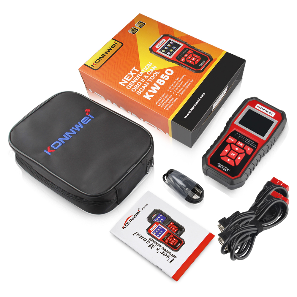 KONNWEI OBD2 ODB2 Scanner Auto Diagnostic Scanner KW850 Full Function Car Diagnosis Car Scanner Universal OBD Engine Code Reader