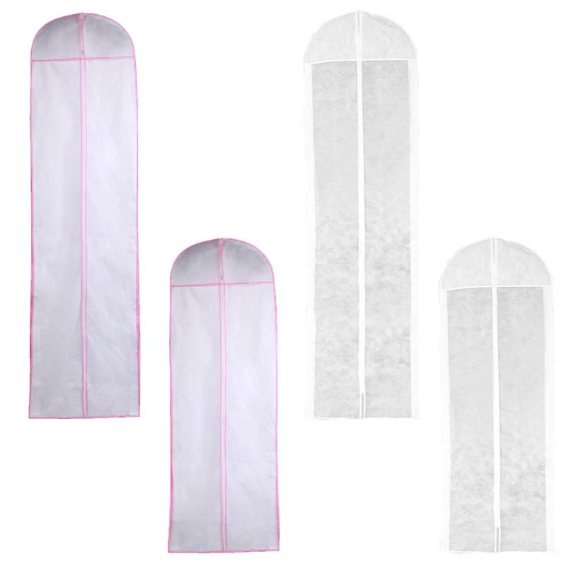 Storage Bags Non-woven Fabric Wedding Dress Gown Dustproof Cover Bridal Garment Bag Long Clothes Protector Case