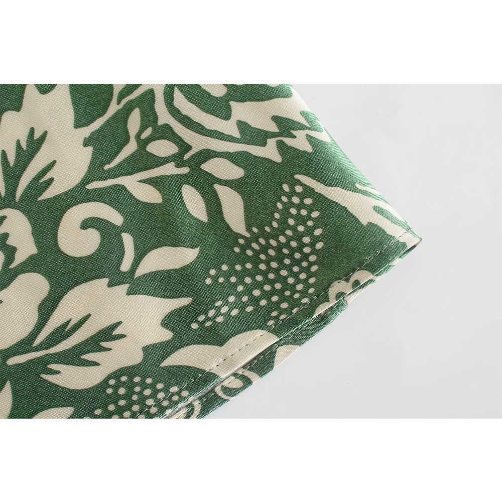 Summer Dress Women elegant Casual Fashion Chic Lady Vintage Floral Printed Midi dress Woman robe femme 210709