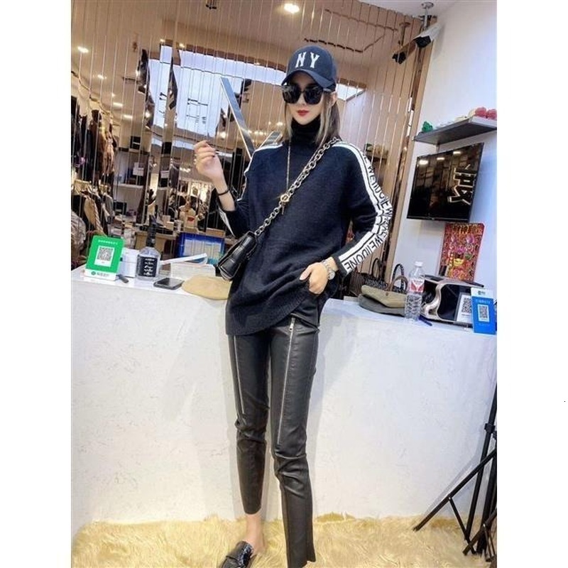 2021 New Shape Pencil Ladies'trousers Black Autumn Leather Flattering Double Zipper Elegant Capris Women's Bottoms Pfic
2021 New Shape Pencil Ladies'trousers Black Autumn Leather Flattering Double Zipper Elegant Capris Women's Bottoms Pfic