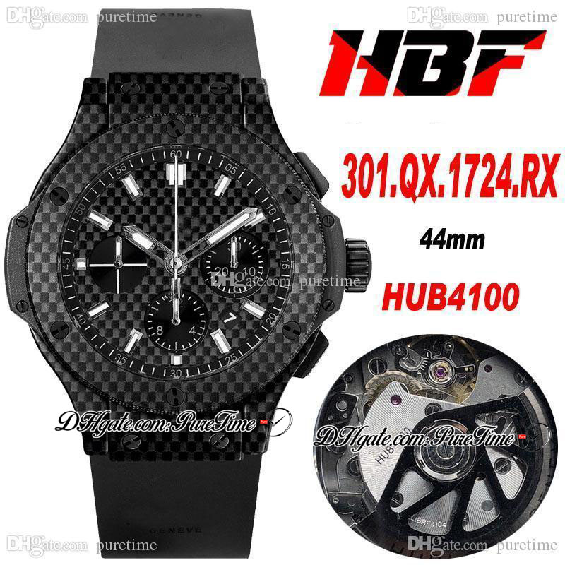 HBF Carbon Fiber ETA A7750 HUB4100 Automatic Chronograph Mens Watch All Black Textured Dial Silver Stick Markers Rubber Strap Super Edition Watches Puretime 16, Custom waterproof service
HBF Carbon Fiber ETA A7750 HUB4100 Automatic Chronograph Mens Watch All Black Textured Dial Silver Stick Markers Rubber Strap Super Edition Watches Puretime 16, Custom waterproof service