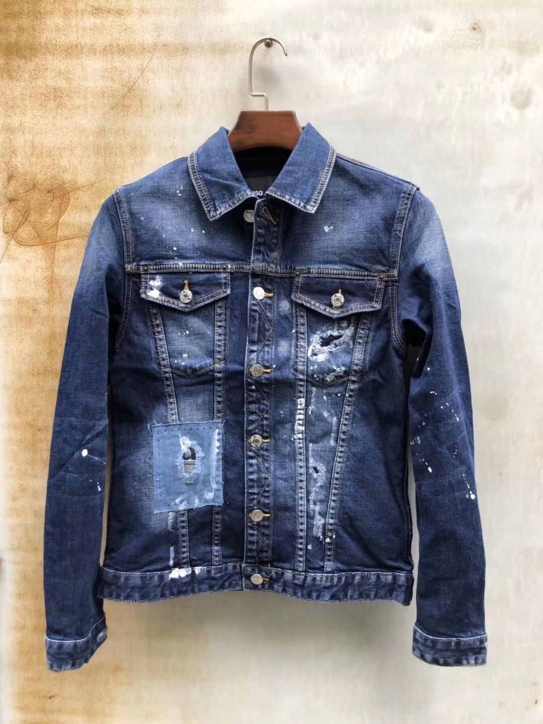 DSQ Denim Jacket Mens Casual Denim Distress Dan Coat Cotton Turn-down Collar Long Sleeve Bomber jackets for Man 98324, As picture
DSQ Denim Jacket Mens Casual Denim Distress Dan Coat Cotton Turn-down Collar Long Sleeve Bomber jackets for Man 98324, As picture