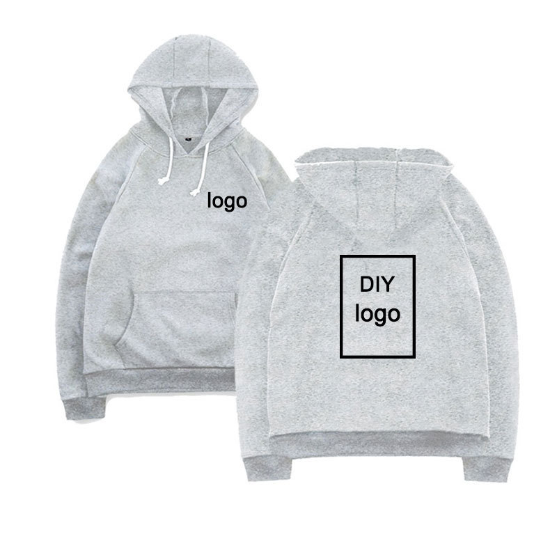 Customized Print Hoodies wholesale Sweatshirts comfortable cotton hoodies Unisex DIY Streetwear drop shipping clothing 201020