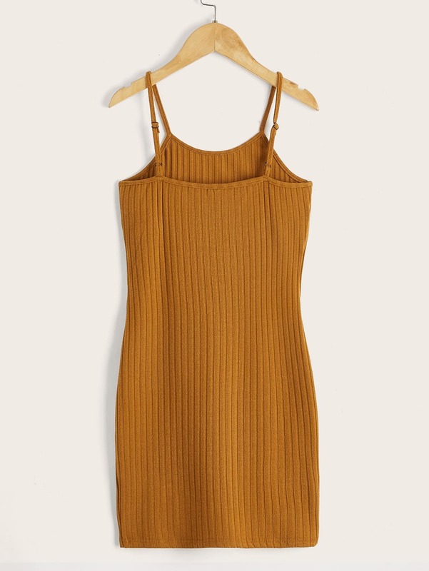 Girls 1pc Split Hem Cami Dress SHE