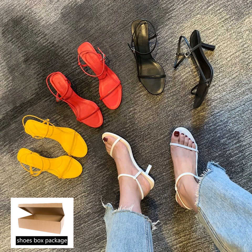 White Fashion Belt Sandals Female 2021 Women's Pumps High Heel New Summer Fairy Style Stiletto Black Sexy High Heels Shoes Y0721, Yellow
White Fashion Belt Sandals Female 2021 Women's Pumps High Heel New Summer Fairy Style Stiletto Black Sexy High Heels Shoes Y0721, Yellow