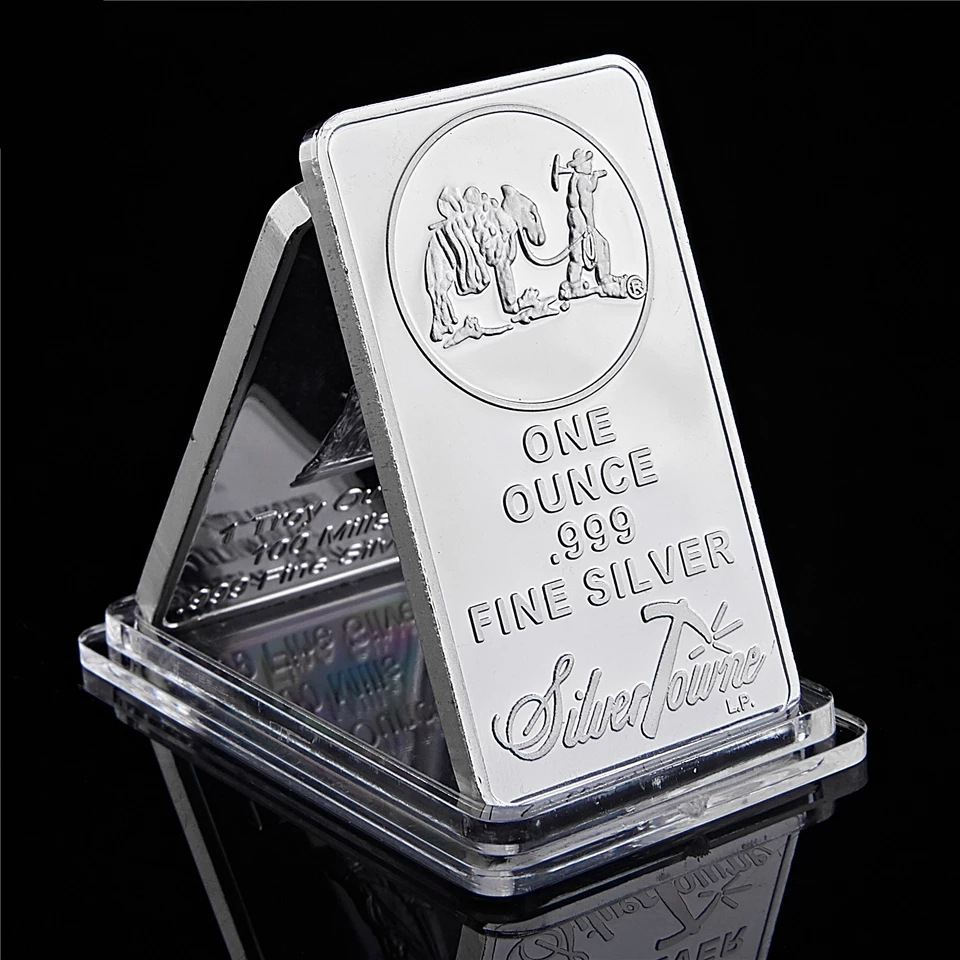 American Prospector 1OZ 999 Value Fine Silver Bullion Bar US Union Metal Coin Collectible
American Prospector 1OZ 999 Value Fine Silver Bullion Bar US Union Metal Coin Collectible