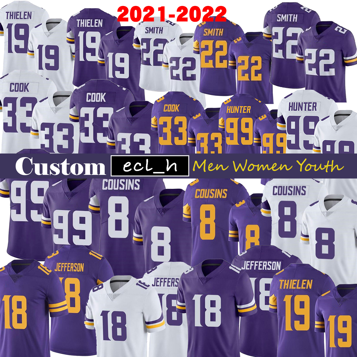 2021 MIN football jersey custom Men Women Youth 8 Kirk Cousins 18 Justin Jefferson 19 Adam Thielen 22 Harrison Smith 33 Dalvin Cook 99 Danielle Hunter 30 Ham 29 Boyd, As
2021 MIN football jersey custom Men Women Youth 8 Kirk Cousins 18 Justin Jefferson 19 Adam Thielen 22 Harrison Smith 33 Dalvin Cook 99 Danielle Hunter 30 Ham 29 Boyd, As