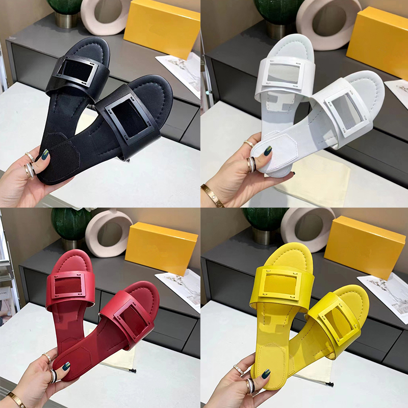 2022 Women Slippers Fashion Leather Sandals FF Letter Buckle Slides Summer Beach Slipper Multicolor Flat Slide With Box, White
2022 Women Slippers Fashion Leather Sandals FF Letter Buckle Slides Summer Beach Slipper Multicolor Flat Slide With Box, White