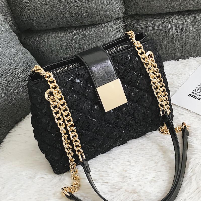 Lace Women's handbag Diamond pattern chain Shoulder bag for Women's Totes pu leather Ladies crossbody bags bolsa feminina black
Lace Women's handbag Diamond pattern chain Shoulder bag for Women's Totes pu leather Ladies crossbody bags bolsa feminina black