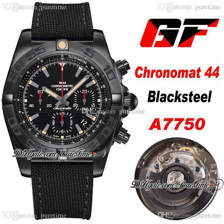 GF Chronomat 44mm Blacksteel Special Edition ETA A7750 Automatic Chronograph Mens Watch PVD Steel Black Dial Nylon Strap PTBL Puretime A33, Original box a styles
GF Chronomat 44mm Blacksteel Special Edition ETA A7750 Automatic Chronograph Mens Watch PVD Steel Black Dial Nylon Strap PTBL Puretime A33, Original box a styles