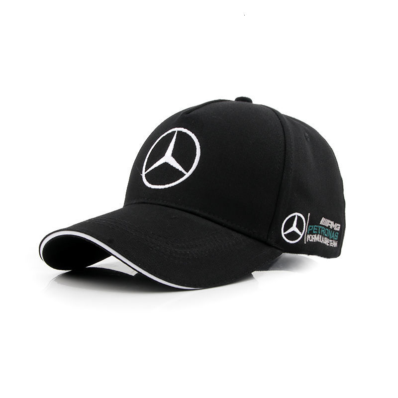 Cap New Mercedes five piece embroidered baseball men's Benz duck tongue racing all cotton children, Black
Cap New Mercedes five piece embroidered baseball men's Benz duck tongue racing all cotton children, Black