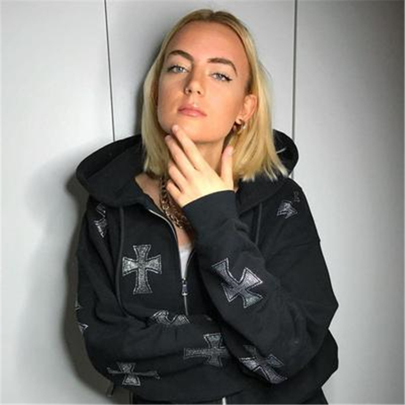 Running Sets Women's Jackets Y2K After 00 Fashion Oversized Cross Rhinestone Zip Up Hoodies E-Girl 90s Streetwear Diamond Grey Long Jacket Autumn Winter, Purple pants
Running Sets Women's Jackets Y2K After 00 Fashion Oversized Cross Rhinestone Zip Up Hoodies E-Girl 90s Streetwear Diamond Grey Long Jacket Autumn Winter, Purple pants