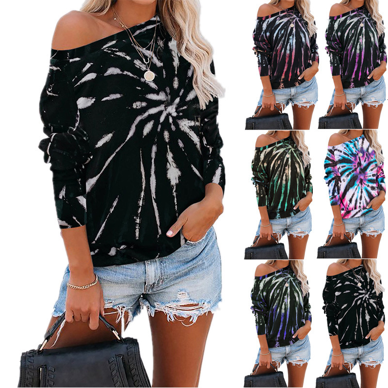 2021 New Mulheres Tie Dye Print t Shirt Outono Inverno Bsico Manga Longa o Pescoo Camiseta Casual Solto Sexy Fora Do Ombro Senhoras Topos 9n, Black
2021 New Mulheres Tie Dye Print t Shirt Outono Inverno Bsico Manga Longa o Pescoo Camiseta Casual Solto Sexy Fora Do Ombro Senhoras Topos 9n, Black