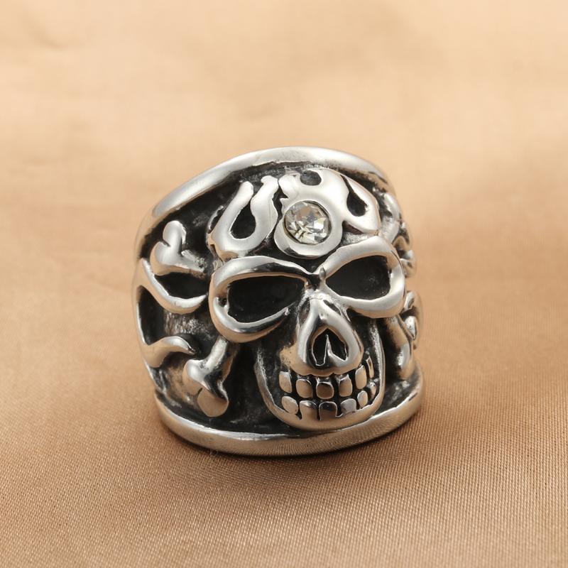 Wedding Rings Fashion Jewelry Stainless Steel Skull Ring Men Trendy Simple Punk Gift 29031
Wedding Rings Fashion Jewelry Stainless Steel Skull Ring Men Trendy Simple Punk Gift 29031