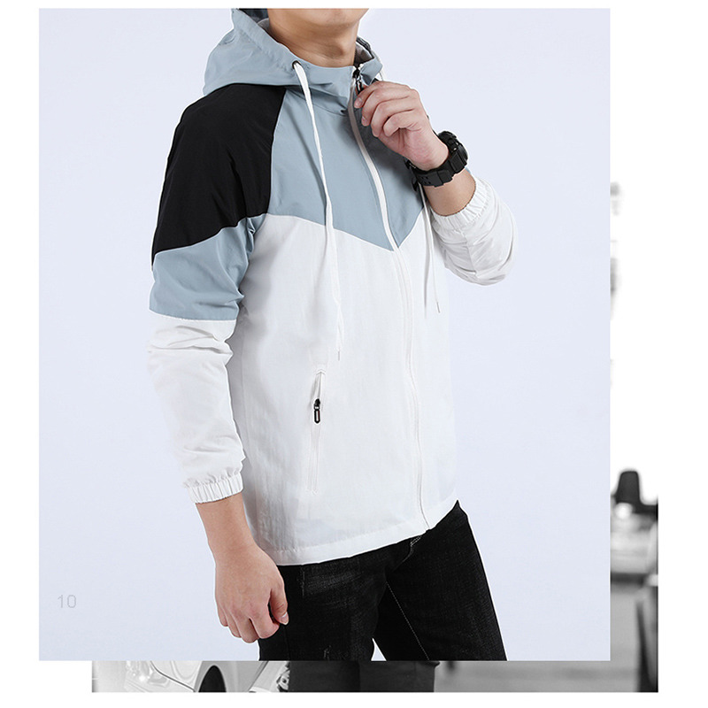 Spring Unisex Jacket Outer Fashion Sweatshirt Hoodie Men's Clothes Asian Size Hoodie Long Sleeve Autumn Sports Zip Trench Windbreaker