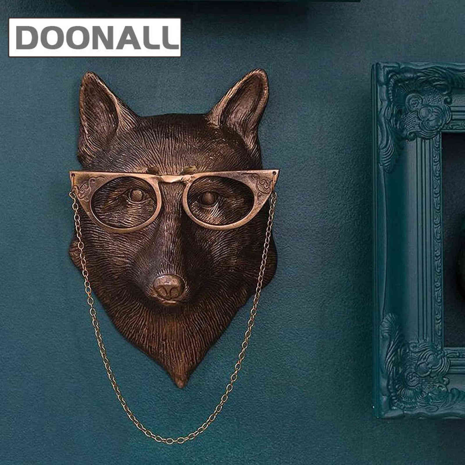 Animial Head Wall Mounted Sculpture, Wall Decor Rabbit Deer Bear Mouse Fox Head with Glasses Resin Animal Pendant Decoration H1102
Animial Head Wall Mounted Sculpture, Wall Decor Rabbit Deer Bear Mouse Fox Head with Glasses Resin Animal Pendant Decoration H1102
