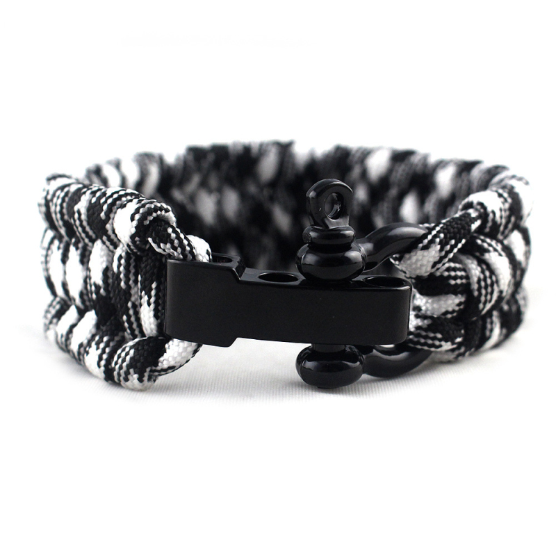Fashion Camping Survival Cuff Bracelet Men Climbing Sport Paracord Adjustable Stainless steel Buckle Bracelets
Fashion Camping Survival Cuff Bracelet Men Climbing Sport Paracord Adjustable Stainless steel Buckle Bracelets