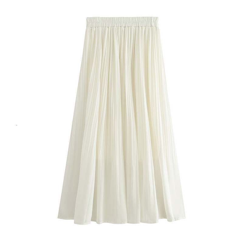 2021 New Harajuku High Waist Female Summer Solid Chiffon Long Skirts for Women Korean Casual Midi Pleated Skirt Femme 4tg3, White
2021 New Harajuku High Waist Female Summer Solid Chiffon Long Skirts for Women Korean Casual Midi Pleated Skirt Femme 4tg3, White