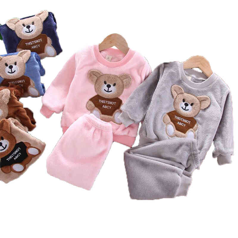 Toddler Clothes Set 2021 Winter Children Pajamas Set Baby Boy Girl Flannel Warm Sleepwear Set 2pcs Suit Outfits Kids Clothing K711, As pictures
Toddler Clothes Set 2021 Winter Children Pajamas Set Baby Boy Girl Flannel Warm Sleepwear Set 2pcs Suit Outfits Kids Clothing K711, As pictures
