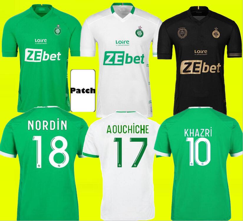 

21 22 as Saints-Étienne soccer jersey 2021 2022 etienne maillot de foot asse KHAZRI AOUCHICHE BOUANGA HAMOUMA Youssouf ABI CAMARA adult kids kit football shirts tops, Home