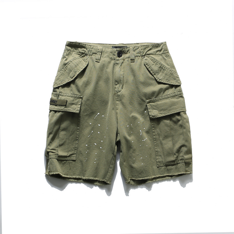large pocket overalls casual shorts men's summer Capris loose trend American fashion brand, Gray
large pocket overalls casual shorts men's summer Capris loose trend American fashion brand, Gray