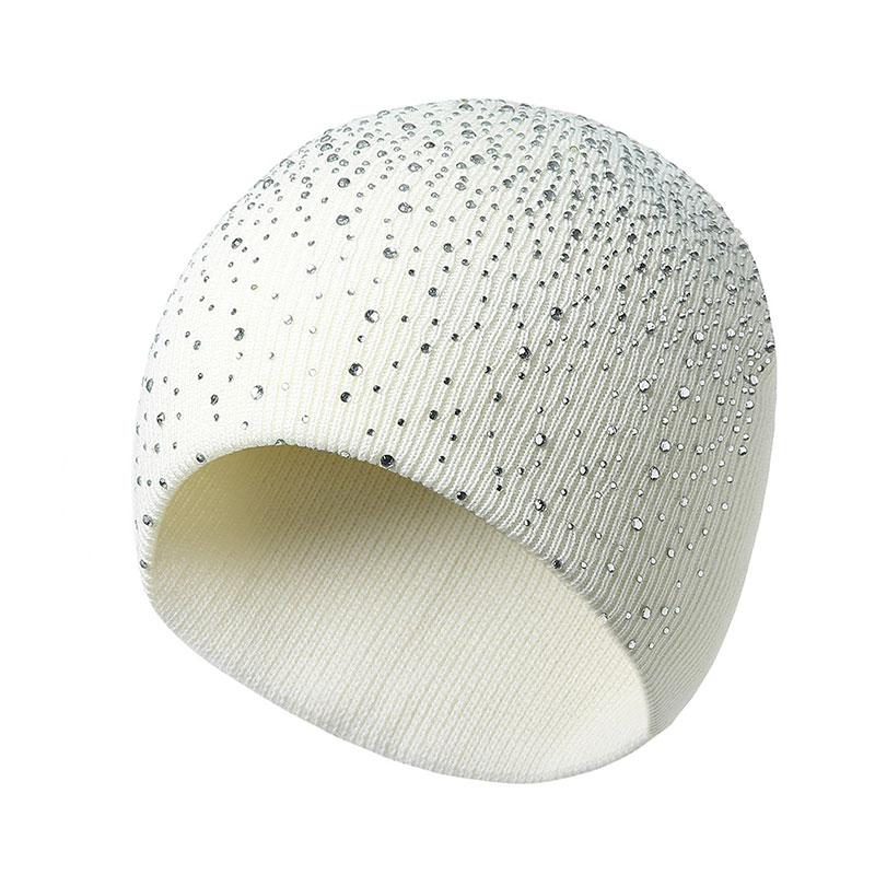 Berets Women's Half-Faced Rhinestone Warm Knit Hat For Ladies Slouchy Beanie Wool Casual Female Bonnet Shining Caps
Berets Women's Half-Faced Rhinestone Warm Knit Hat For Ladies Slouchy Beanie Wool Casual Female Bonnet Shining Caps
