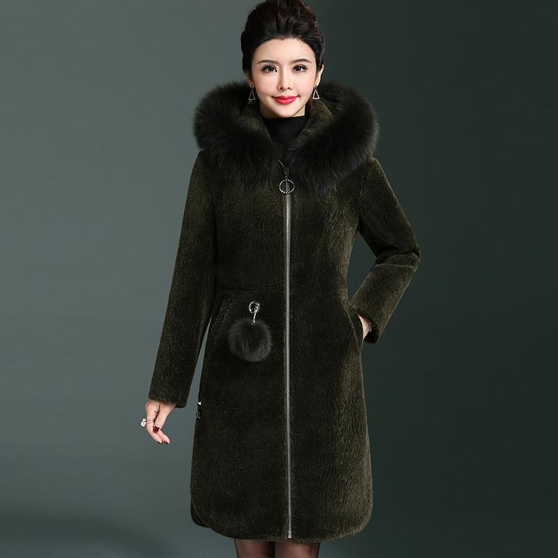 Women's Fur & Faux 2021 Real Wool Jackets Women Natural Coat Sheep Shearling Jacket Winter Thick Warm Coats With Collar 8755, Army green
Women's Fur & Faux 2021 Real Wool Jackets Women Natural Coat Sheep Shearling Jacket Winter Thick Warm Coats With Collar 8755, Army green