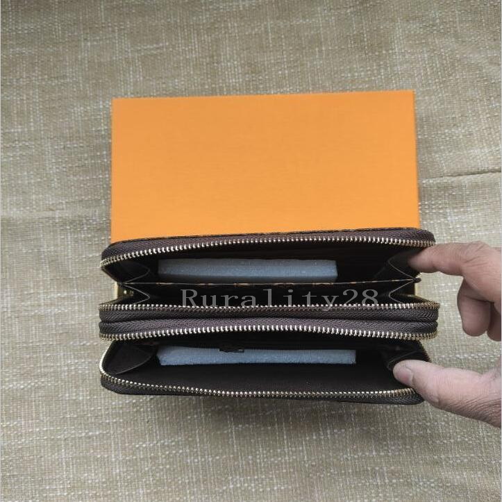 Fashion Women Wallet purse Men Long wallet Double zipper Leather Ladies Purse Card holder With Box, White plaid
Fashion Women Wallet purse Men Long wallet Double zipper Leather Ladies Purse Card holder With Box, White plaid