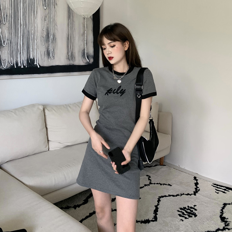 2021 New Casual t Shirt for Women Summer High Waist Empire Ladies Straight Es Elegant Slim Fit Short Sleeve Mini Zunh, Gray
2021 New Casual t Shirt for Women Summer High Waist Empire Ladies Straight Es Elegant Slim Fit Short Sleeve Mini Zunh, Gray