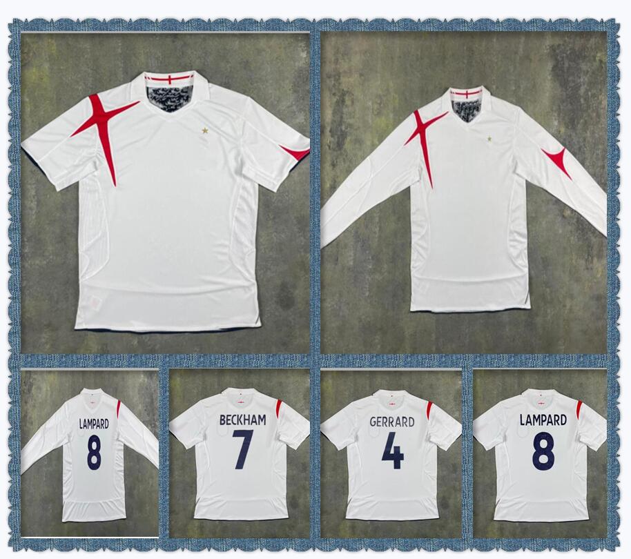 2006 Retro Soccer Jersey Beckham Owen Rooney Lampard vintage Camiseta de futbol Cole Walcott Gerrard James Crouch home white away football s, 21/22
2006 Retro Soccer Jersey Beckham Owen Rooney Lampard vintage Camiseta de futbol Cole Walcott Gerrard James Crouch home white away football s, 21/22